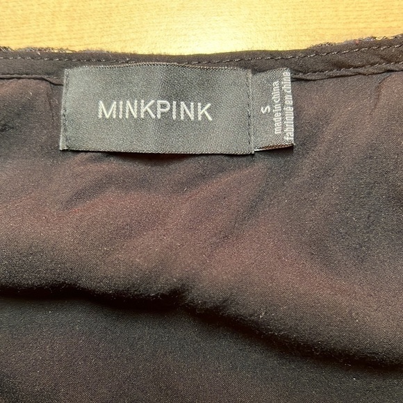 Minkpink Dancing In the Dark Peach Lace Halter Dress Size Small - Picture 8 of 10